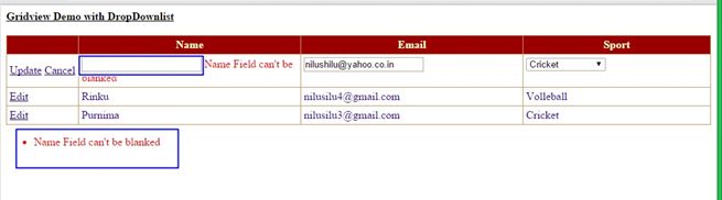 Validation With TextBox